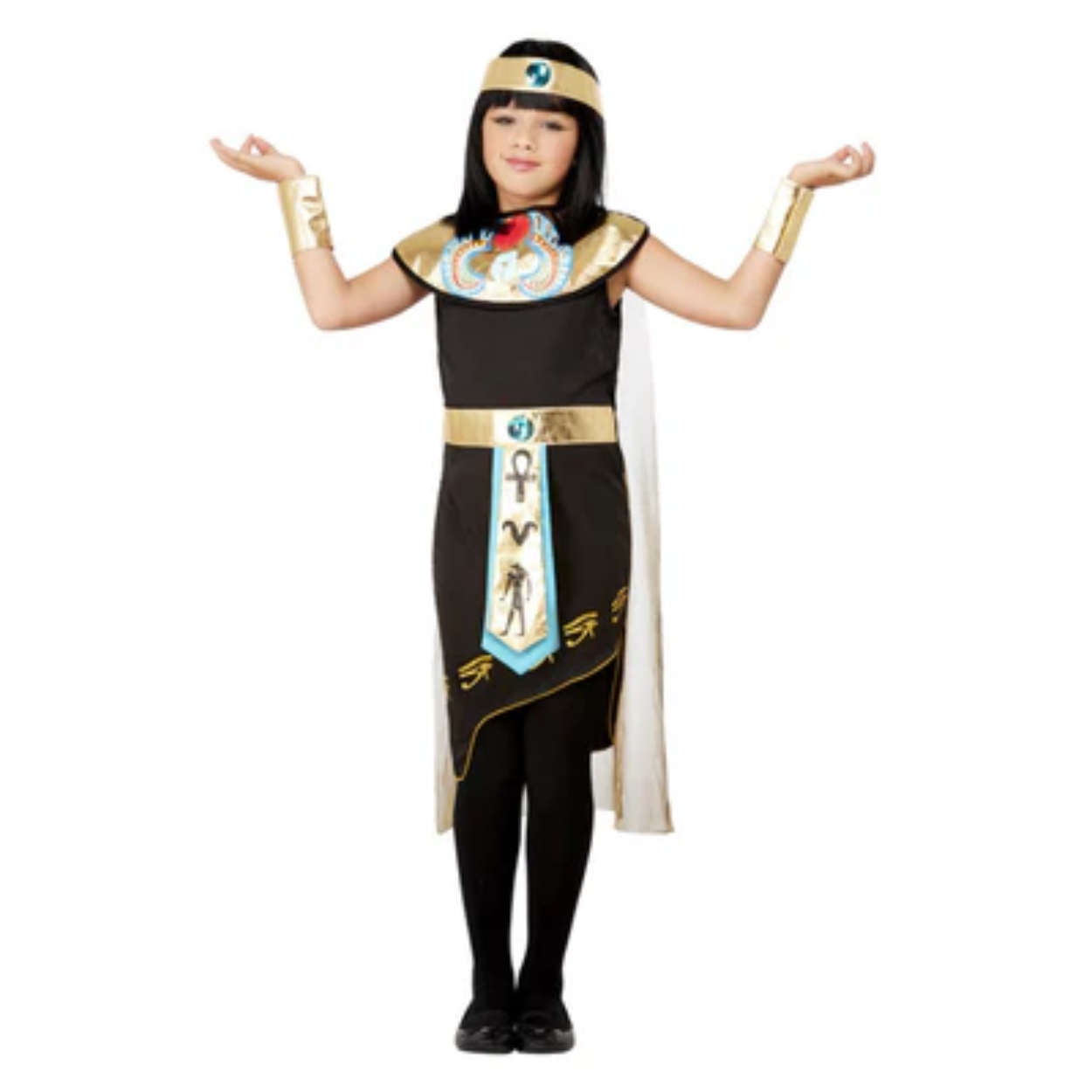 IMG_0066-1.jpg Smiffy's Egyptian Princess Costume, Black- Medium - Image 1