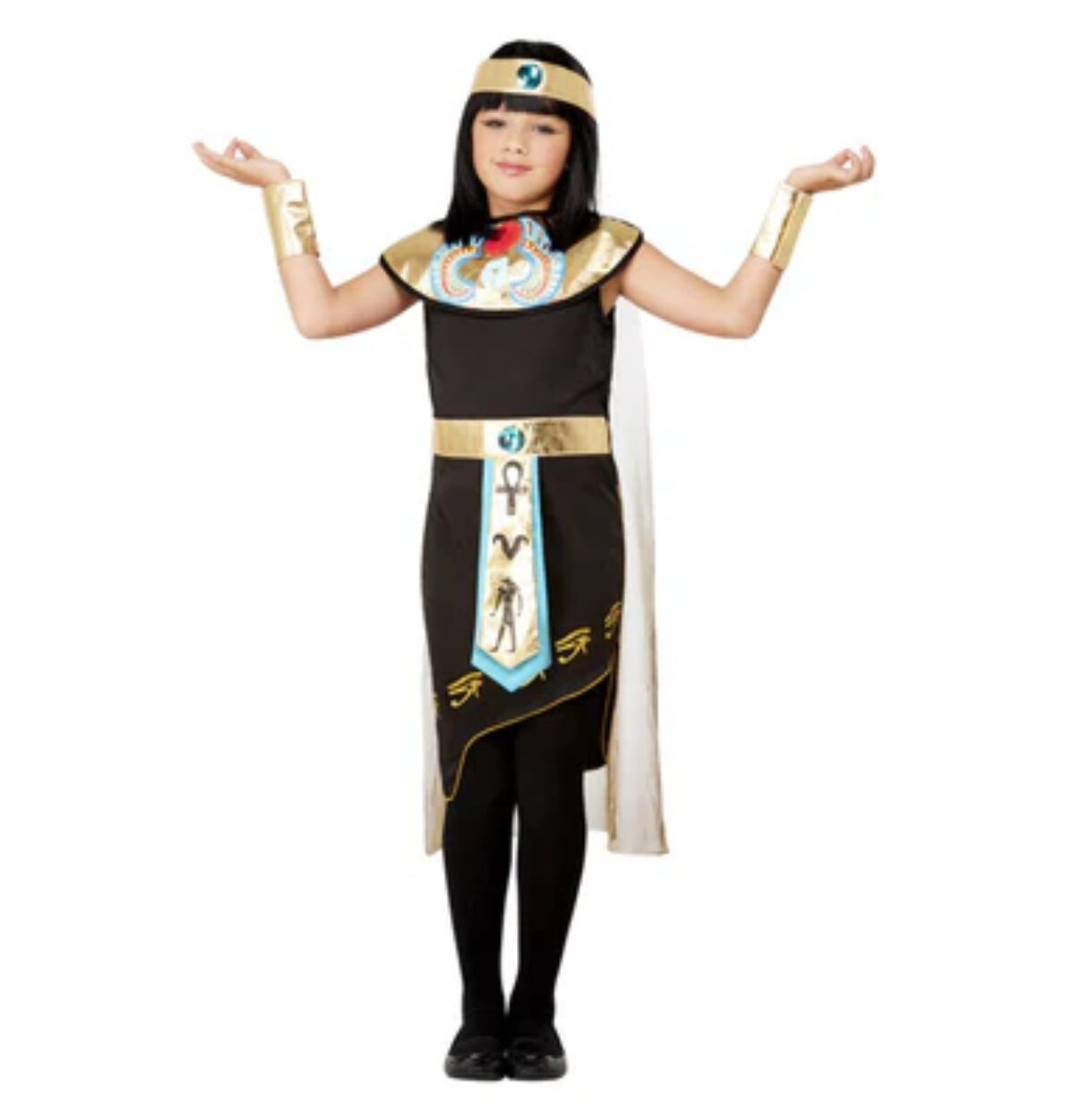 Smiffy's Egyptian Princess Costume, Black- Large
