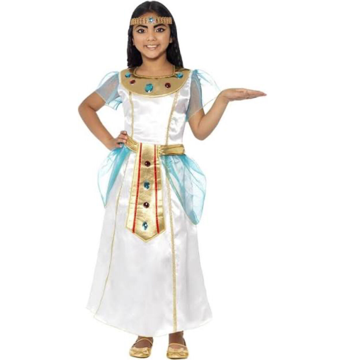 Smiffy's White Cleopatra Girl Costume - Small