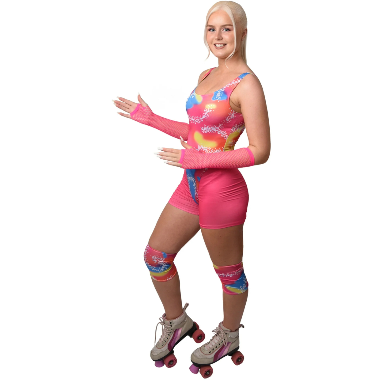Karnival-Costumes-80s-Pink-Fashion-Doll-Beach-Rollerblading-Suit-Women-s-Costume-Medium-10-12_895ba7.jpg 80S PINK FASHION DOLL BEACH ROLLERBLADING SUIT WOMEN'S COSTUME X-LARGE 18-20 - BARBIE INSPIRED - Image 1
