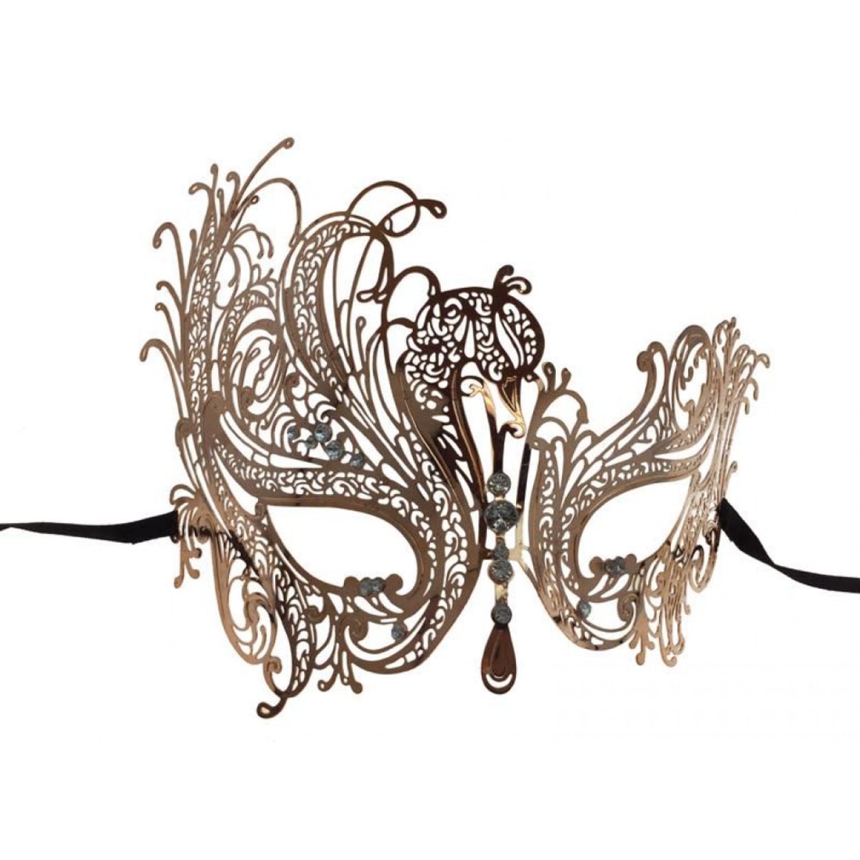 M7139RG-1100x1100w.jpg ROSE GOLD PHOENIX FILIGREE MASK - Image 1