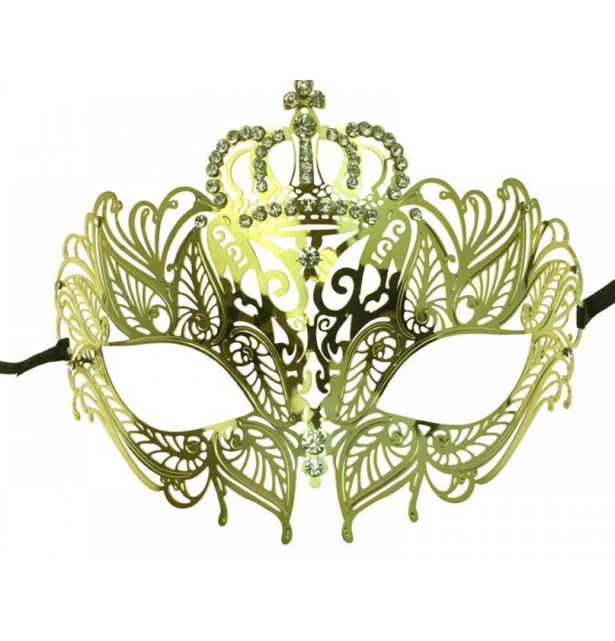 GOLD CROWN FILIGREE HALF MASK