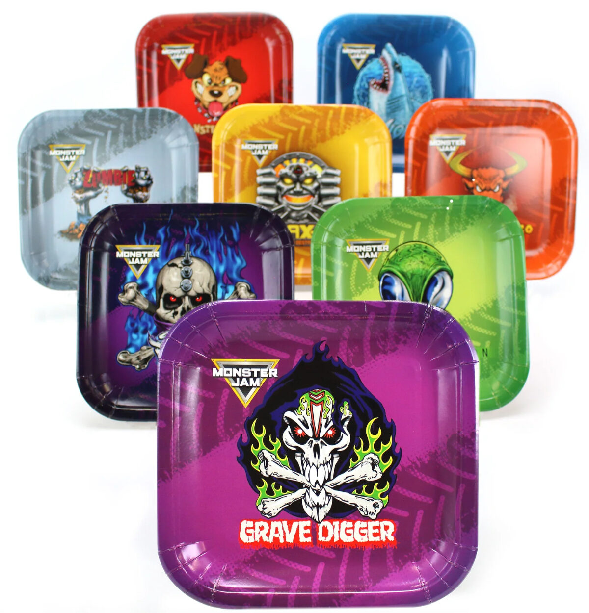 Monster Jam 7" Dessert Plates (Pack of 8)