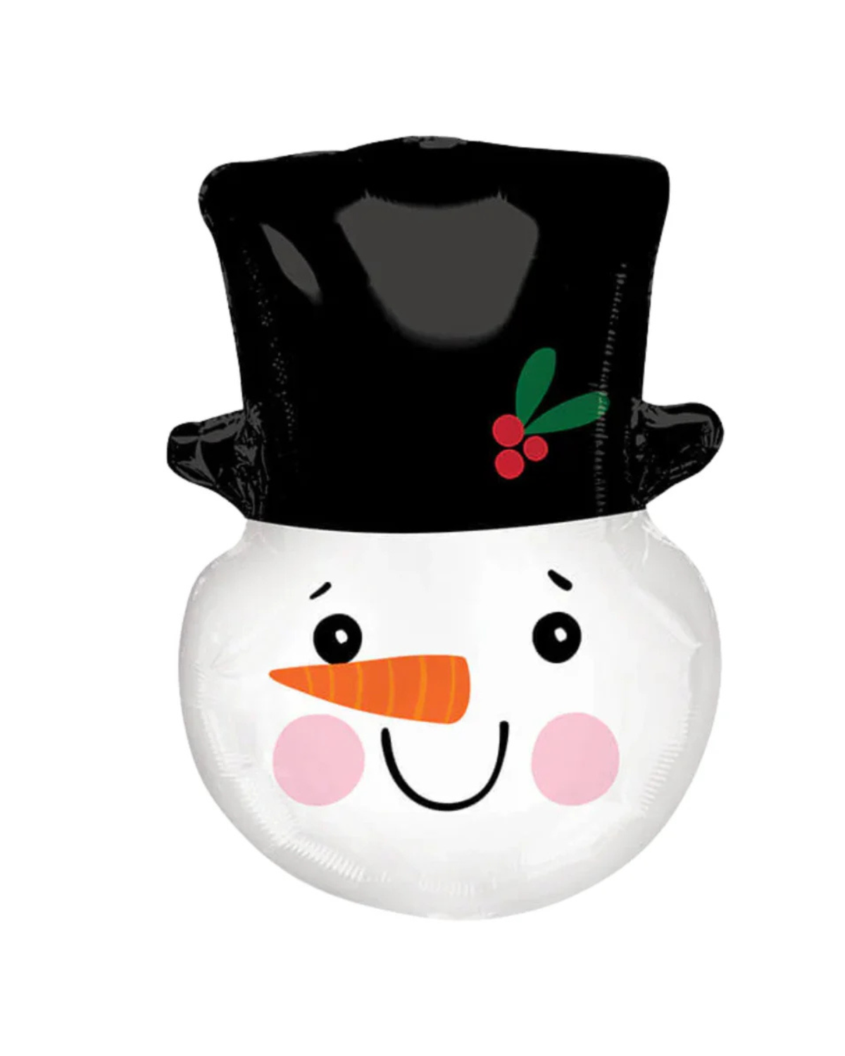 23" Smiley Snowman Head Balloon