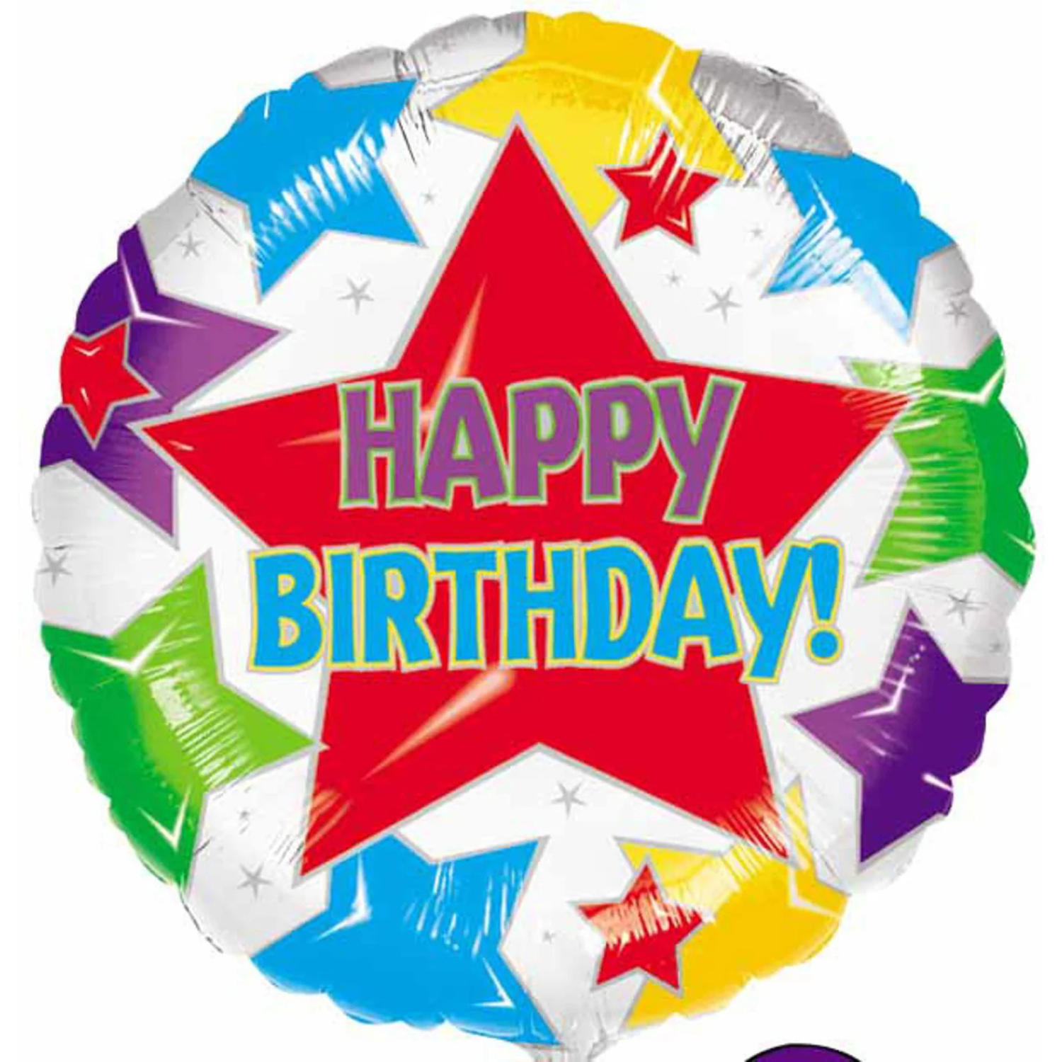 Mylar-1-14.png 18" Star Birthday Balloon #43 - Image 1
