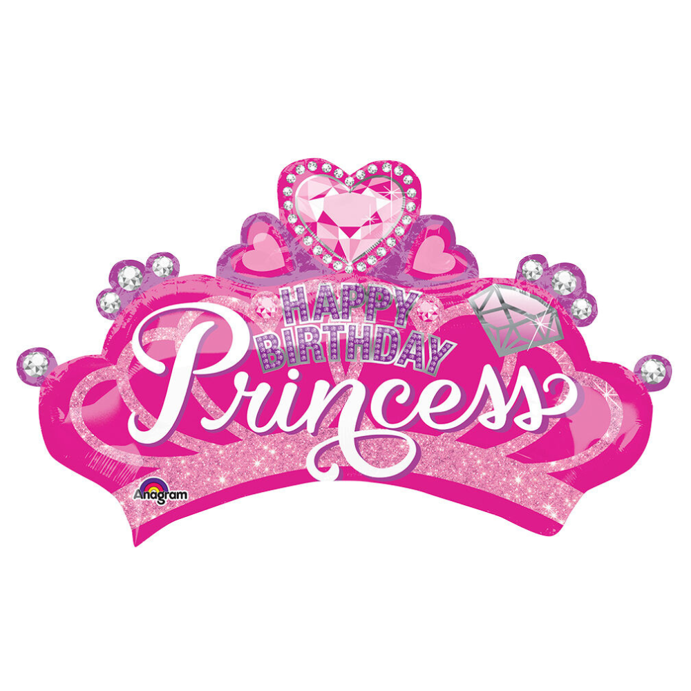 Mylar-Ba-1-1.png 32" Princess Crown Balloon - Image 1