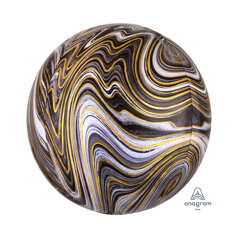 Mylar-Ba-1-97-.png 16" Black Marble Orbz Balloon - Image 1