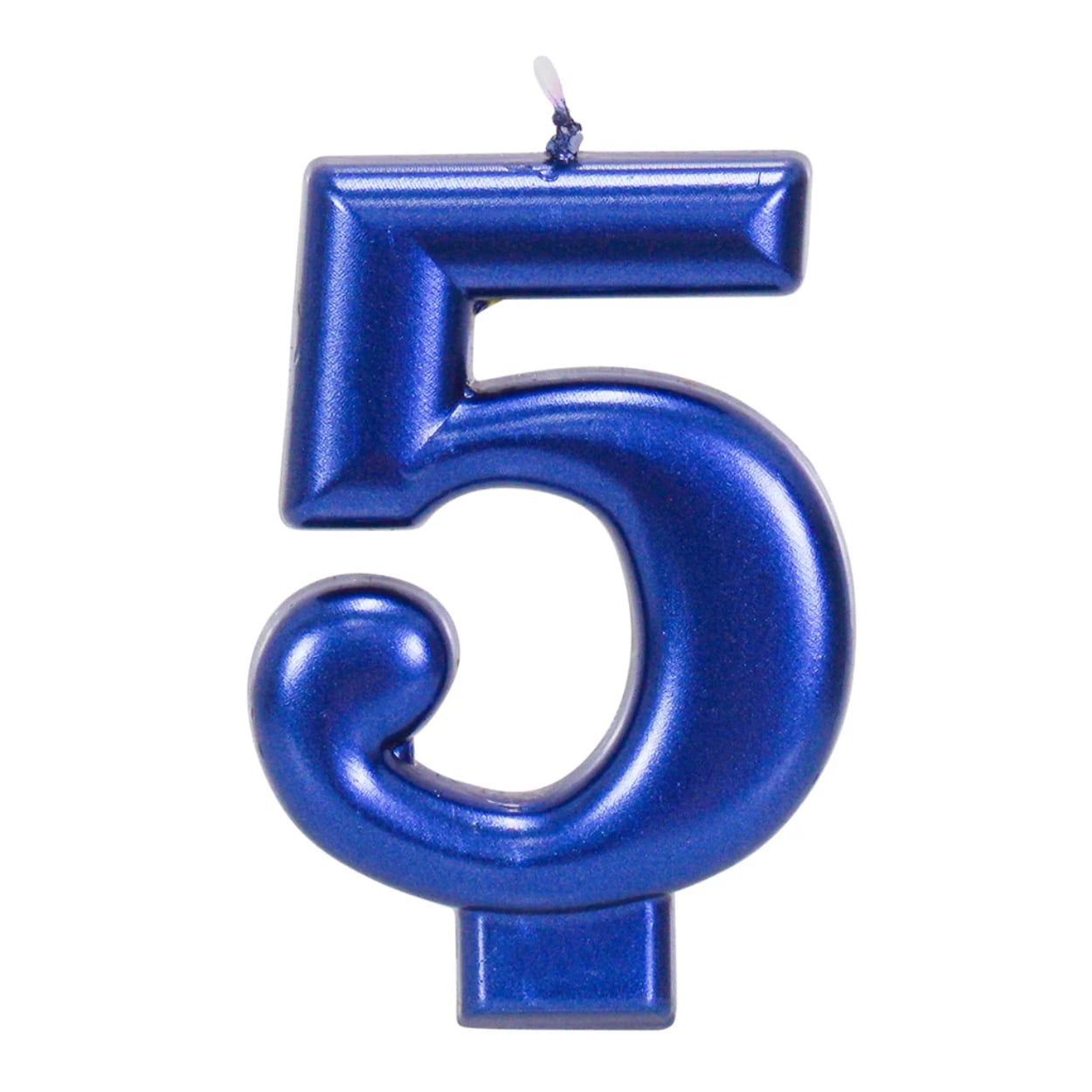 NU3-BM5-01_1_9ea744c5-56da-4bee-8bfc-5a73197b14d1_1024x1024-jpg-1.jpg Blue Metallic 3.25 inch Number Candles #5 - Image 1