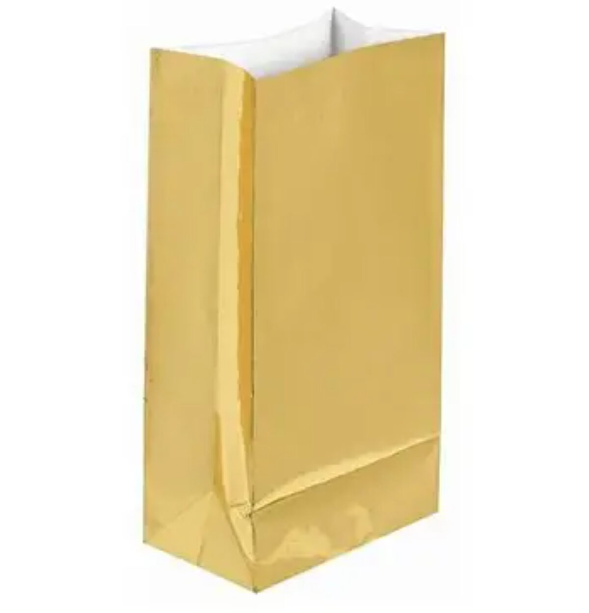 Paper Bags Metallic Gold 12CT