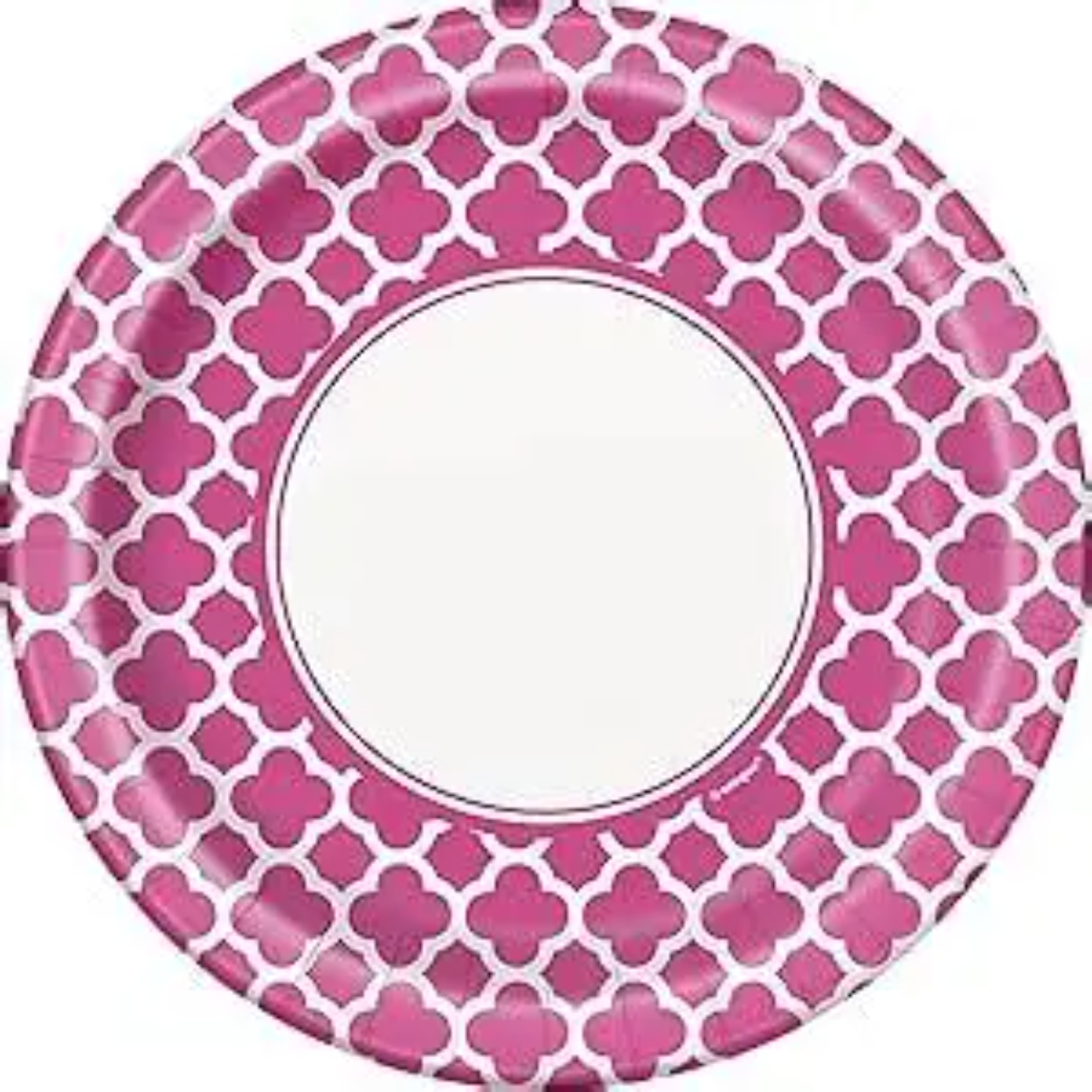 OIP-2026-07-30T131746-179.jpg Hot Pink Quatrefoil 9in Plates 8ct. - Image 1