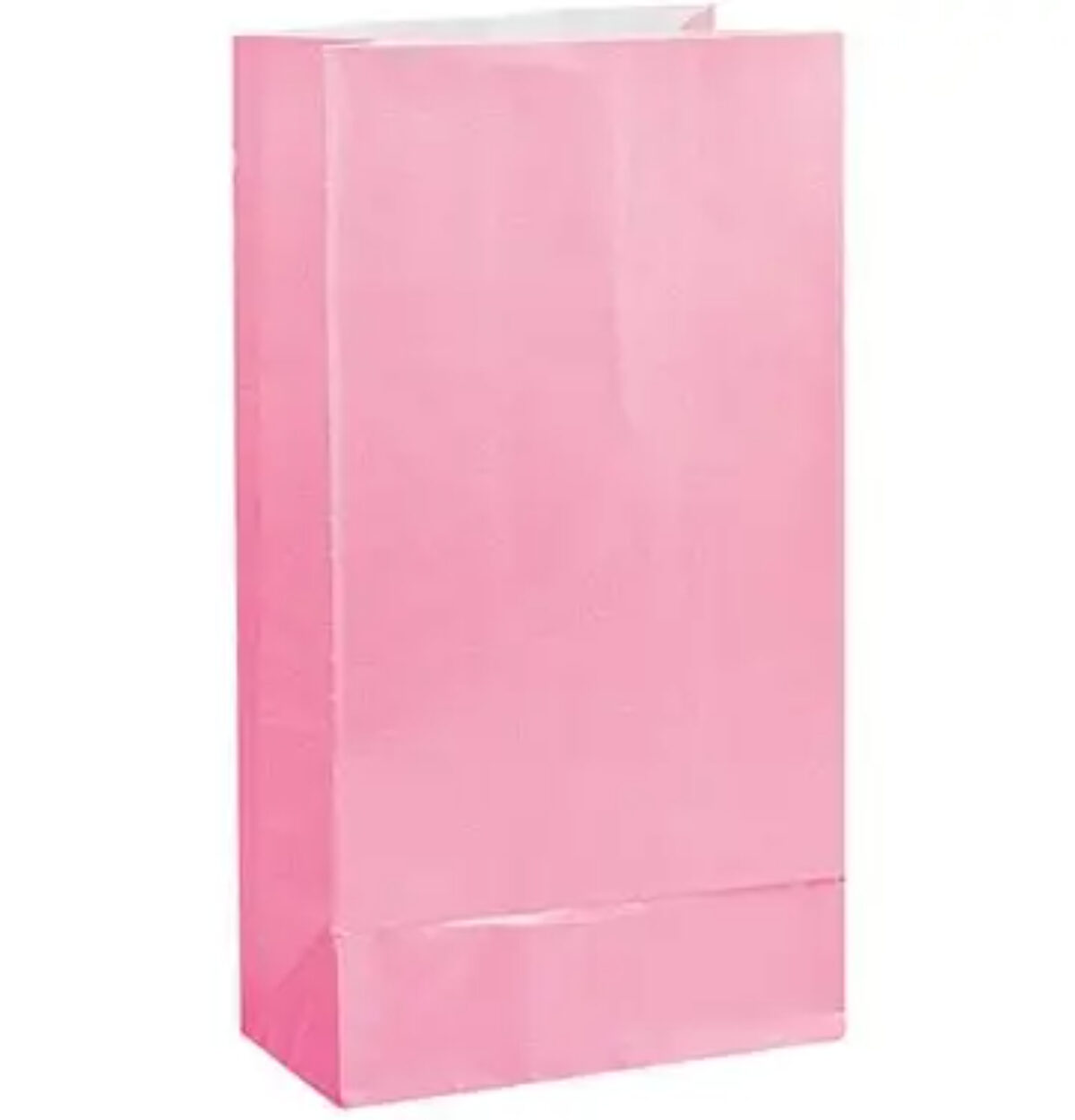 Paper Bags Pastel Pink 12ct.