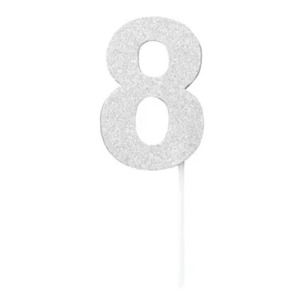 OIP-2026-07-30T145235-232.jpg Cake Topper Silver Diamond Number 8 - Image 1
