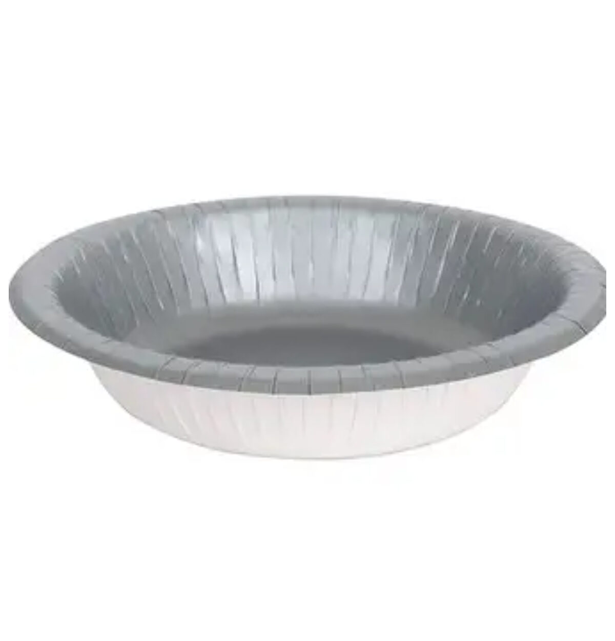 Shimmering Silver 20oz Paper Bowls 20ct.