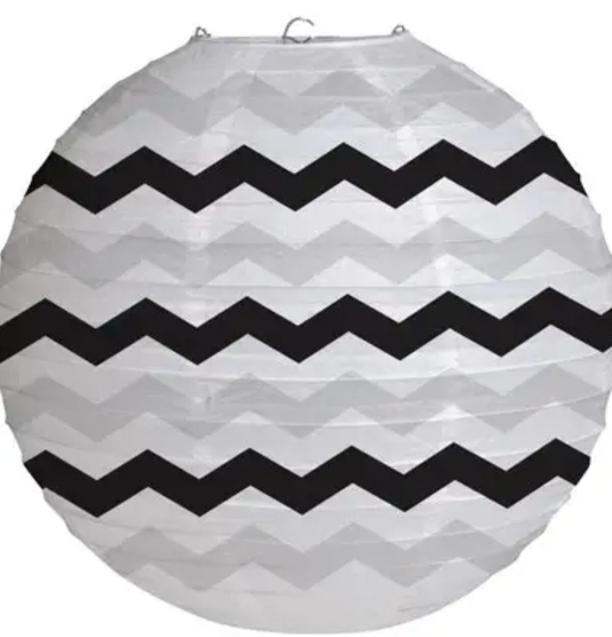 Black Chevron Lantern