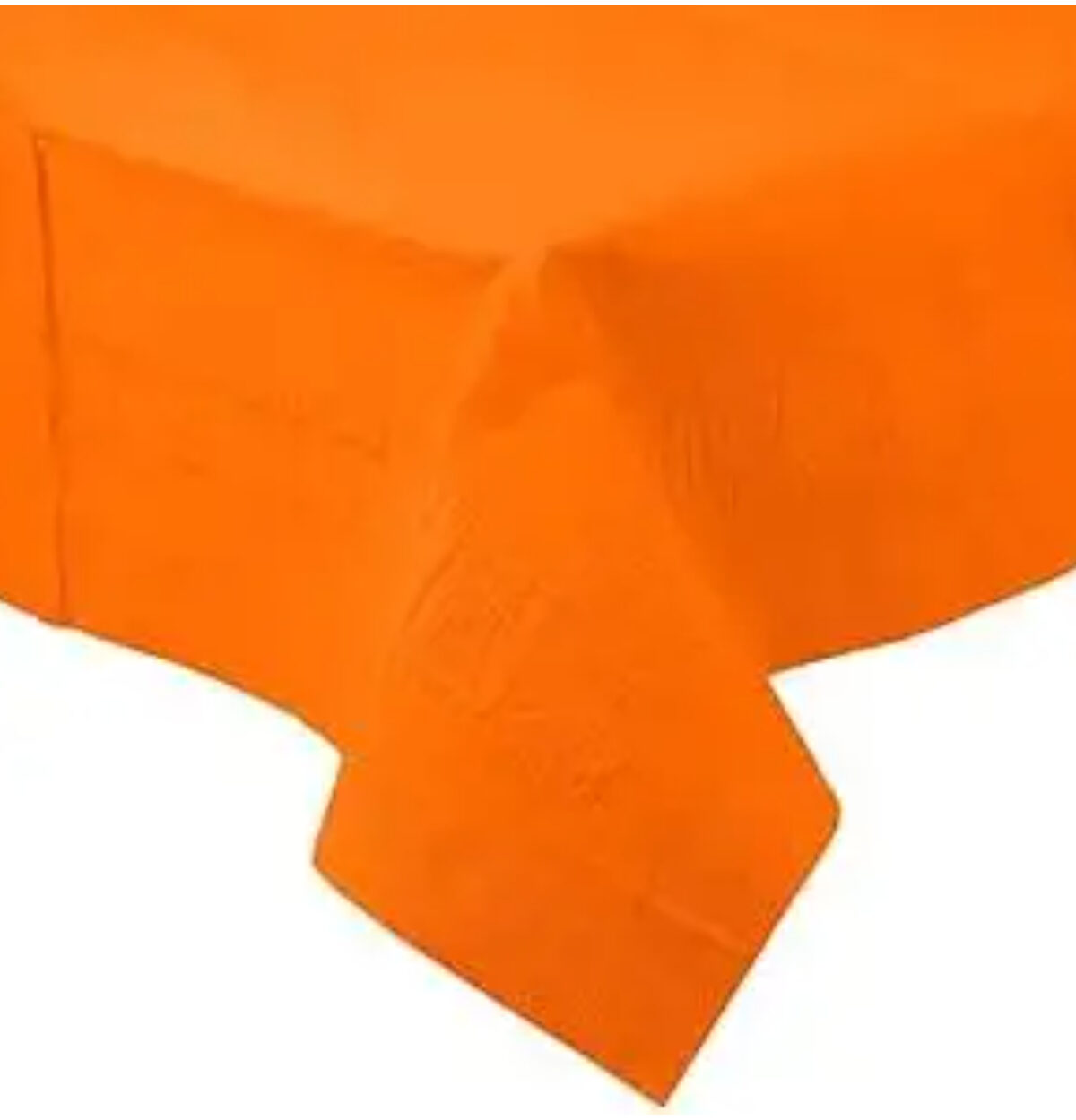 Sun-kissed Orange Tissue - Poly Table Cover 54"x108"
