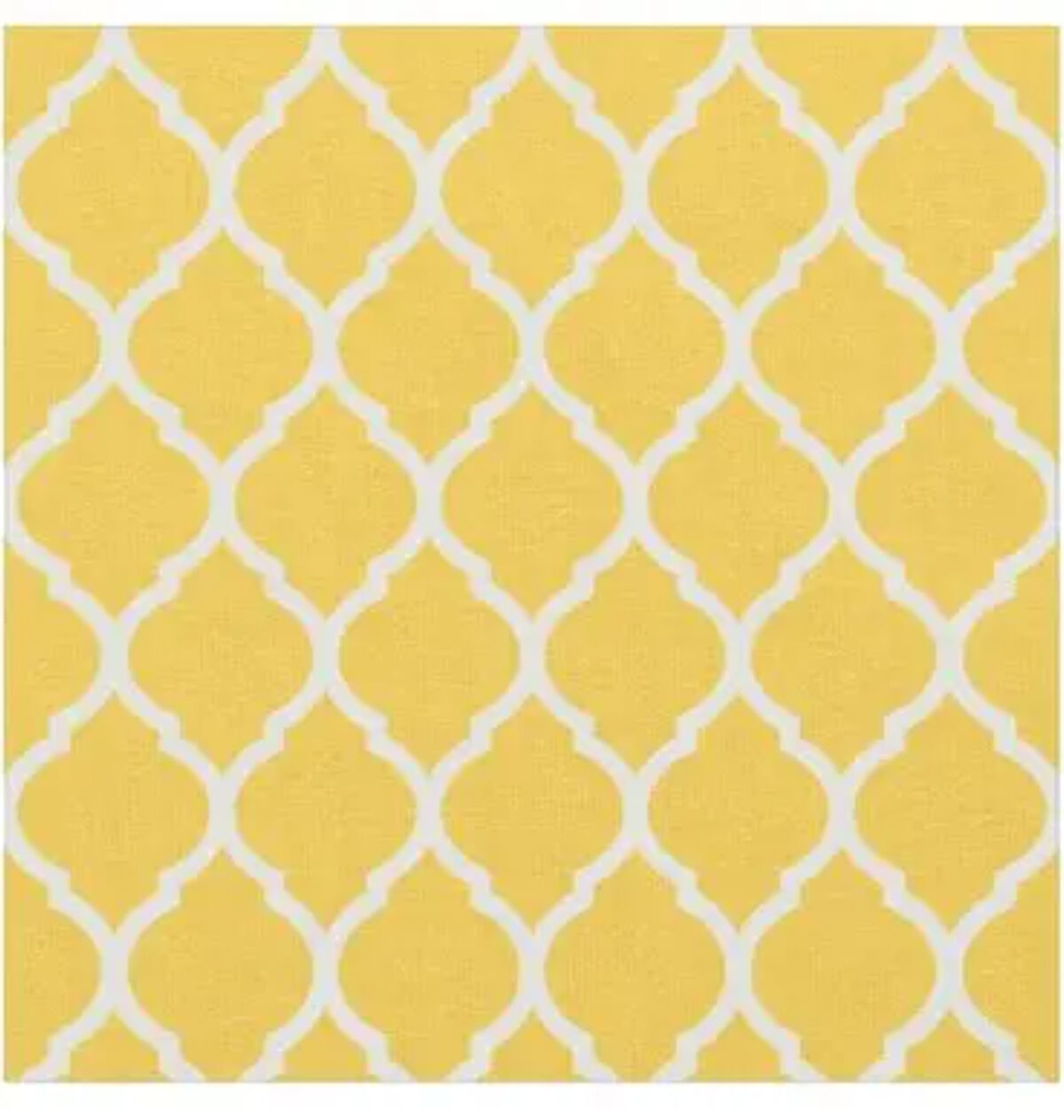 Sun Yellow Quatrefoil Beverage Napkins 16ct.