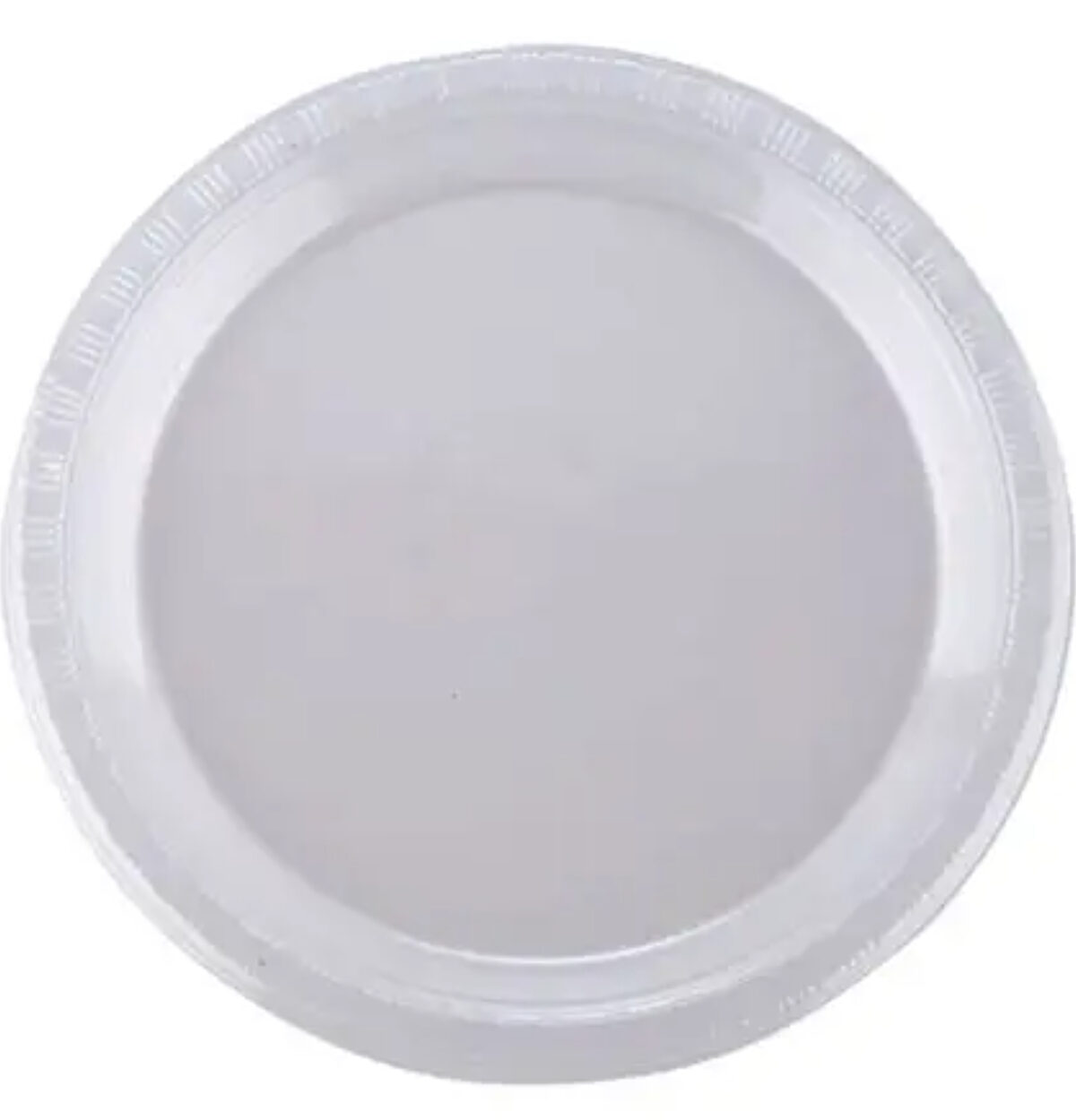 9" CLEAR PLASTIC PLATE - 18CT