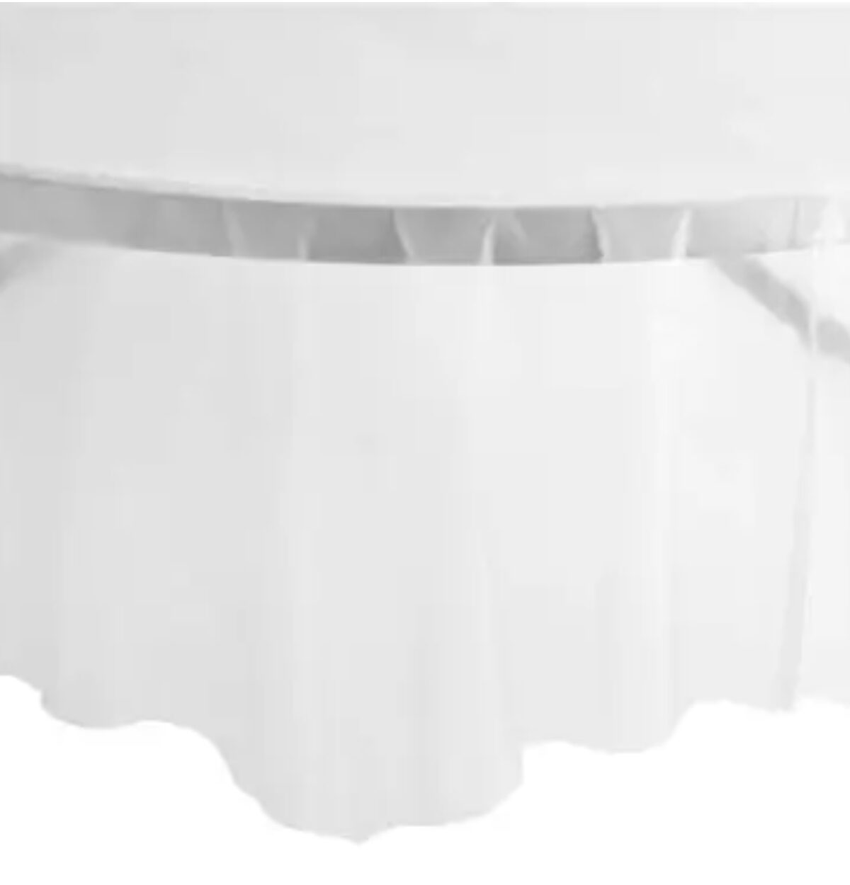 Clear Plastic Octy-Round Tablecover 82"