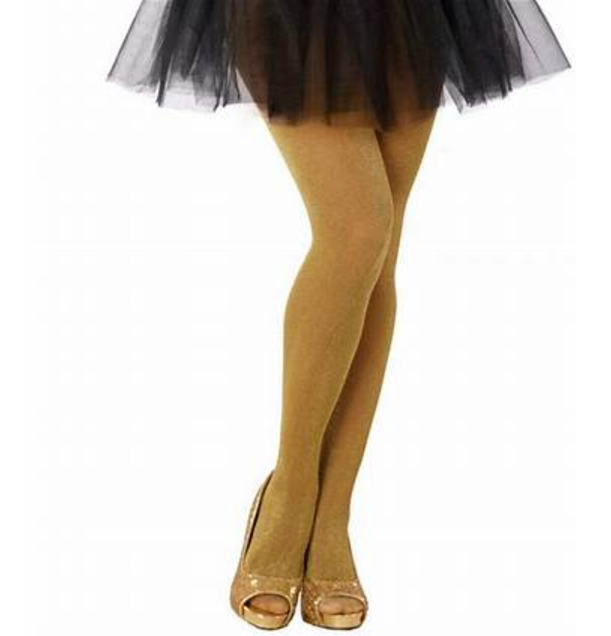 GOLD SHIMMER TIGHTS - OS