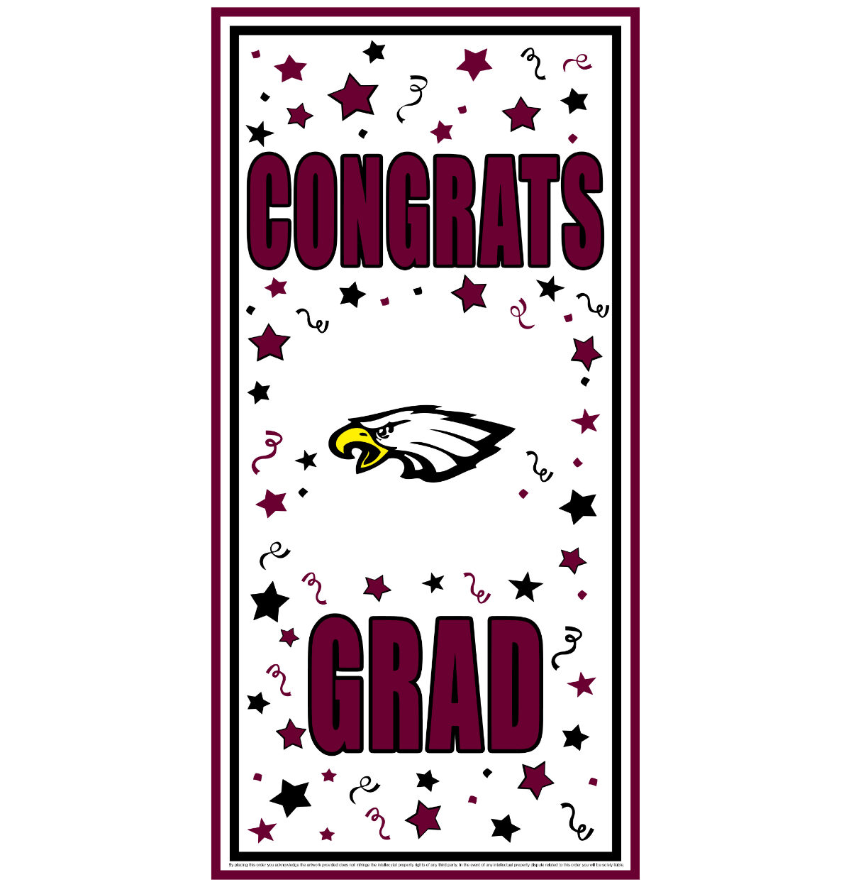 BRANDON School Spirit Congrats Grad Door Cover