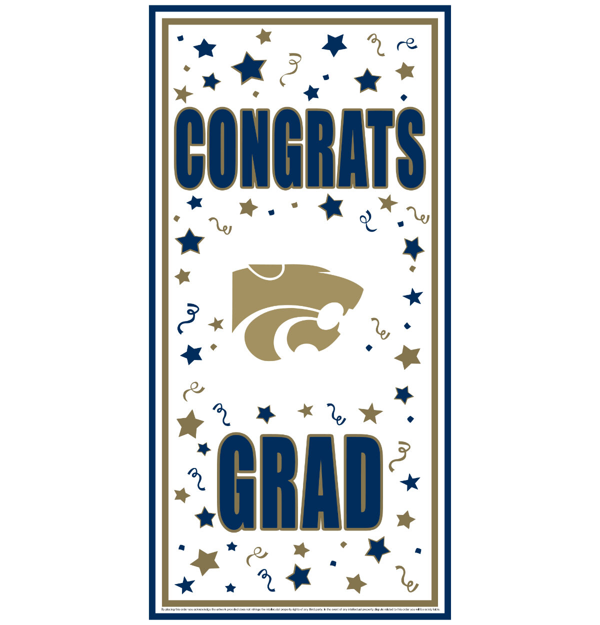 DURANT School Spirit Congrats Grad Door Cover