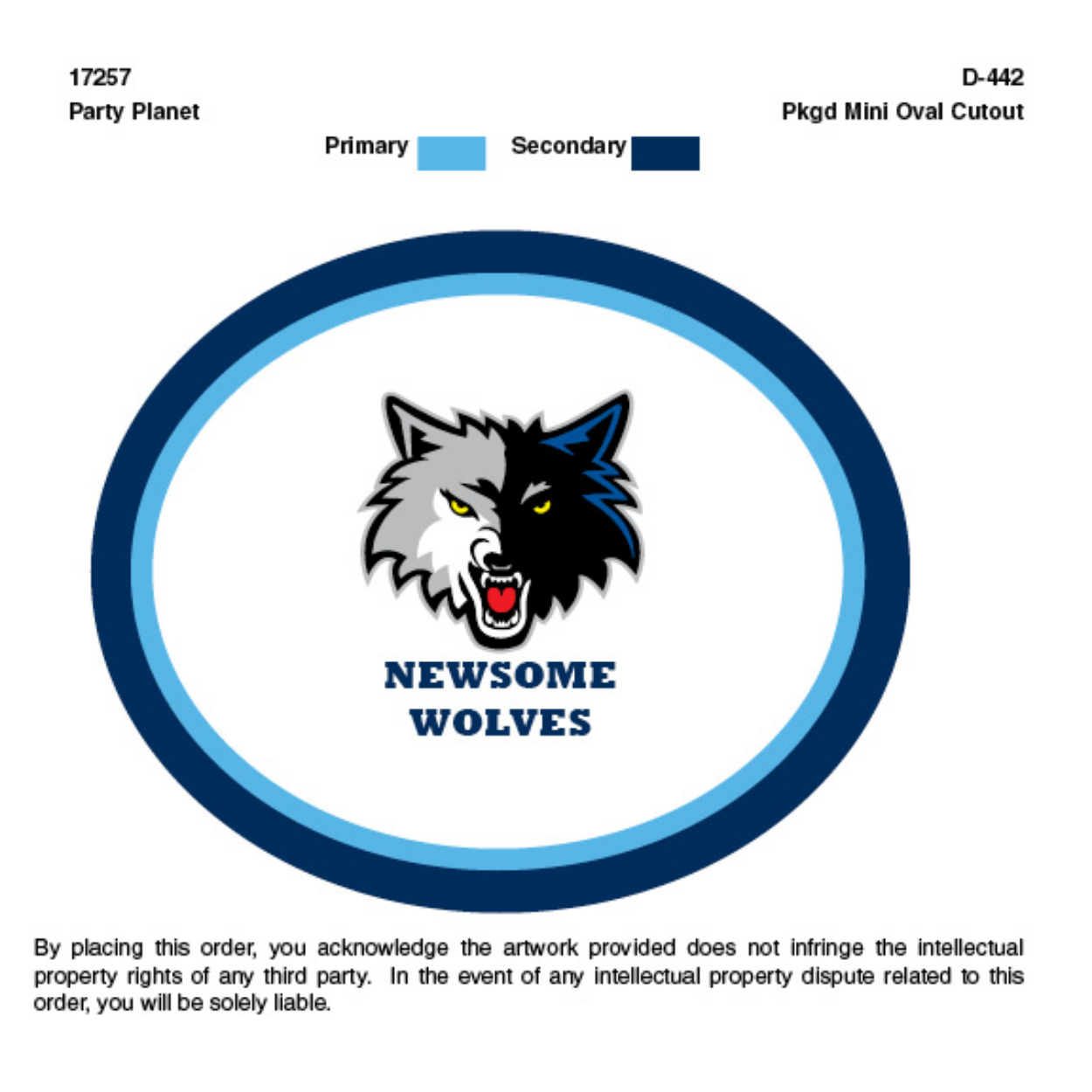 PD-442-PkgMO_r00005_p001-2.jpg Newsome High School Mini Oval Cutouts - Image 1