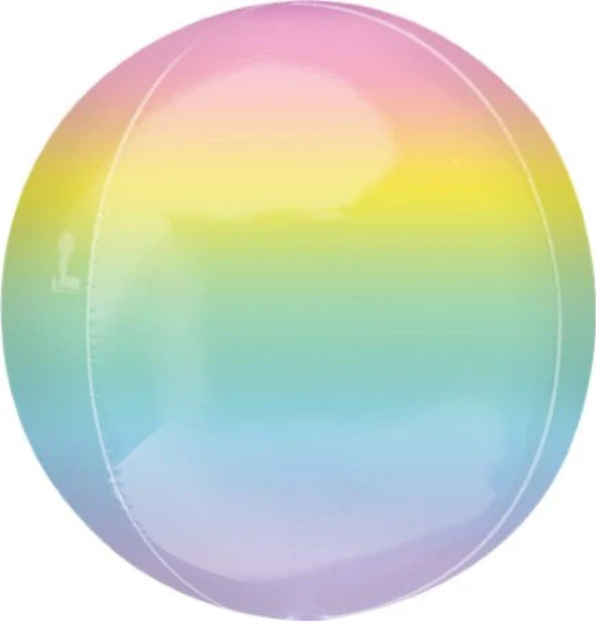 16" Pastel Rainbow Orbz Balloon