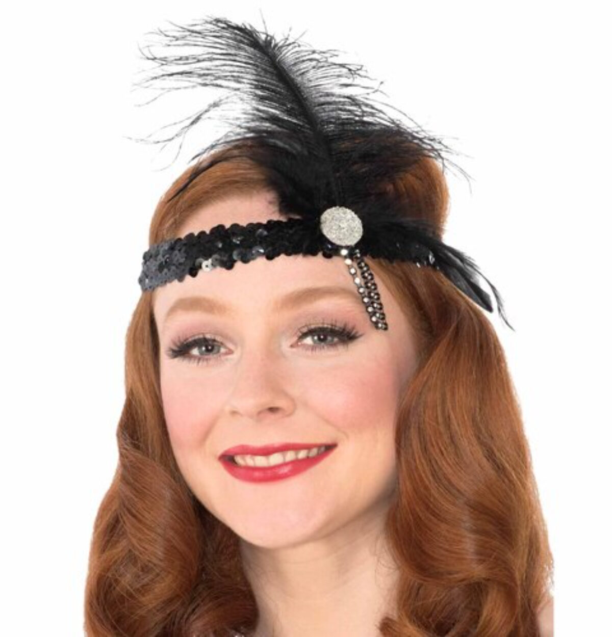 FLAPPER HEADBAND - BLACK - OS