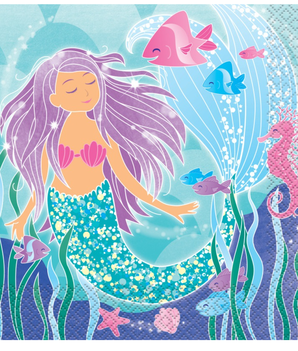 Mermaid Lunch Napkins 16ct