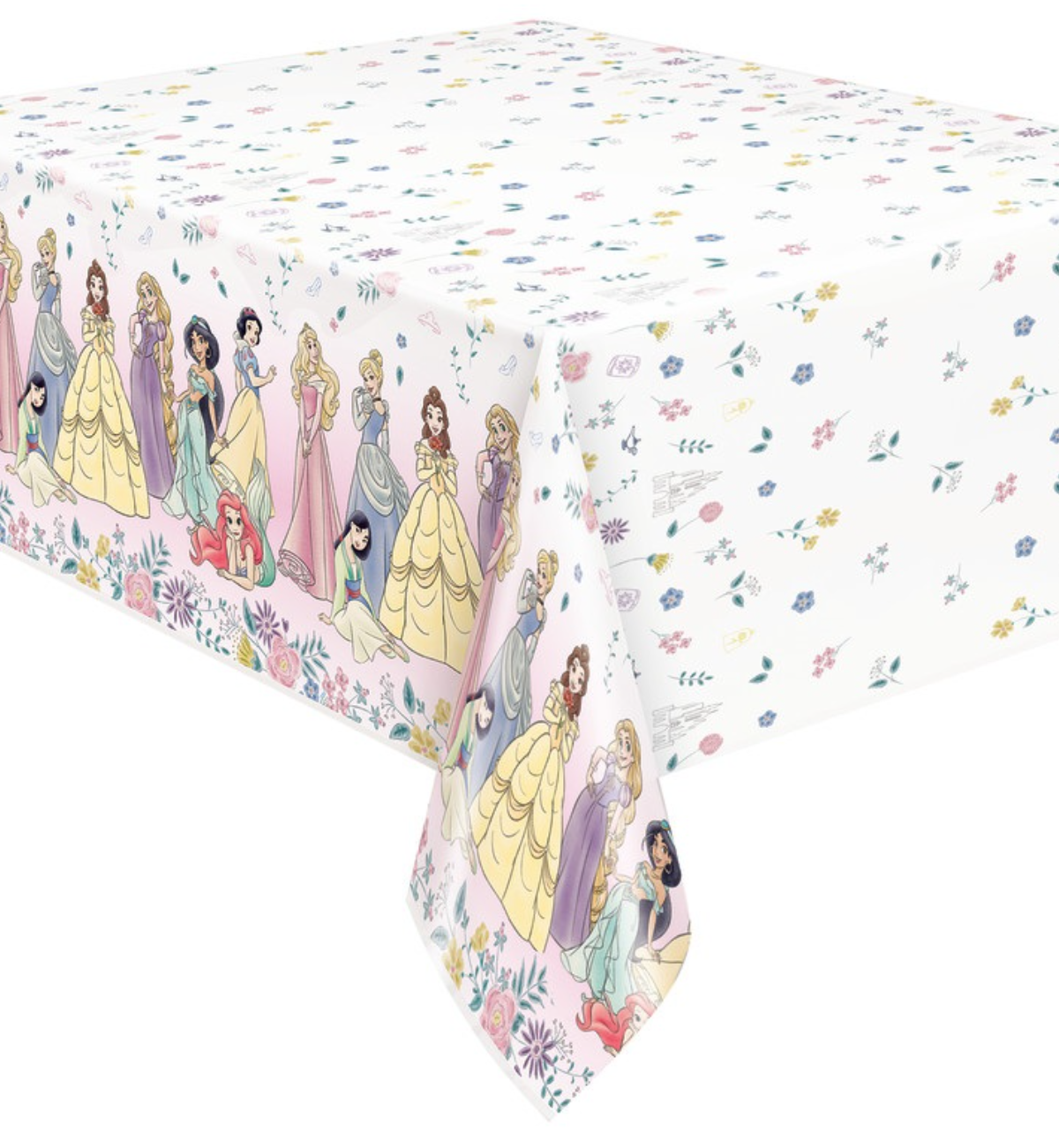 Pretty Princess Plastic Table Cover 54" X 84"