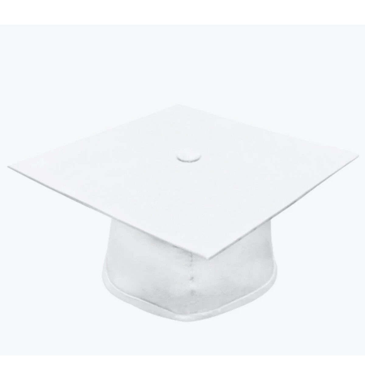 Graduation Cap-Adult - White