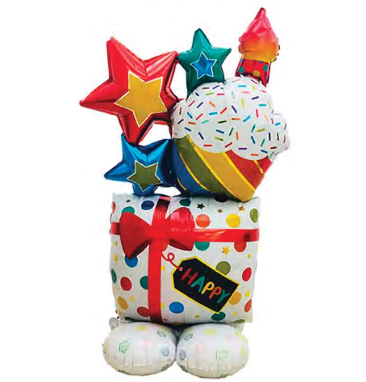 45" Happy Birthday Giant Standing Balloon