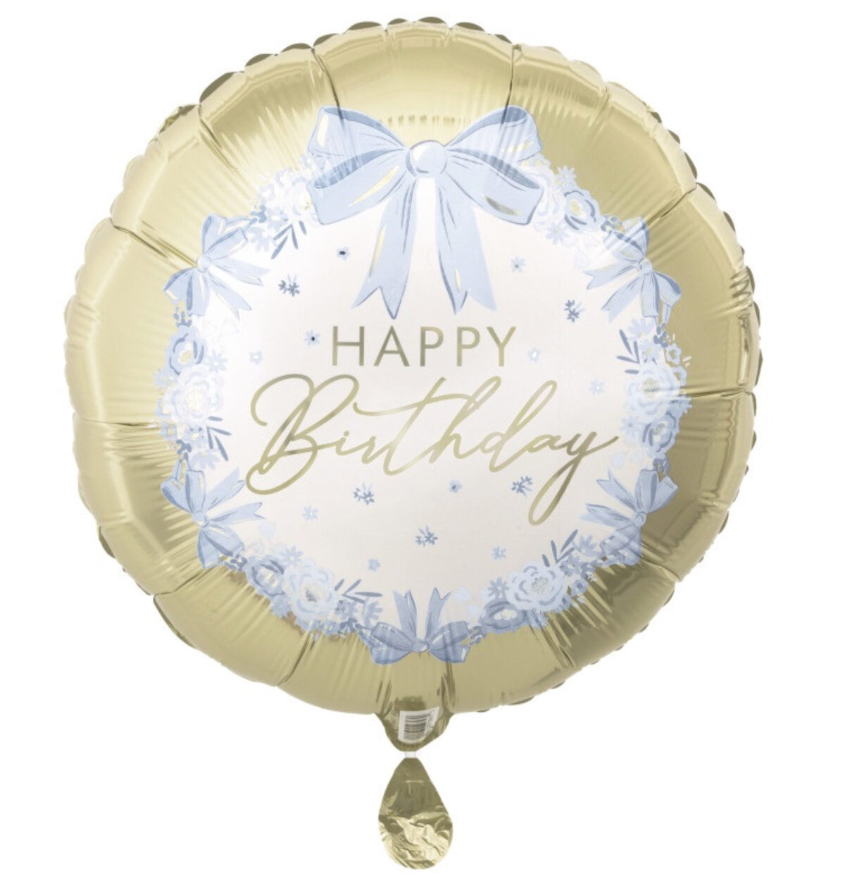 Dainty Bows "Happy Birthday" Round 18" Foil Balloon #25