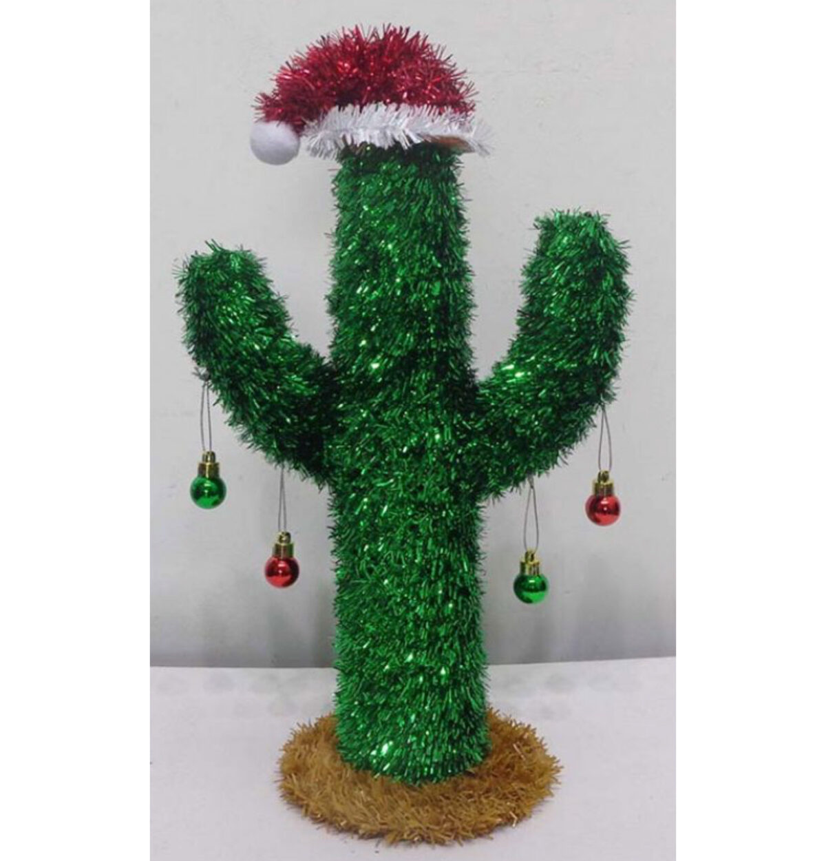 15.5" Xmas Cactus 3D Decor