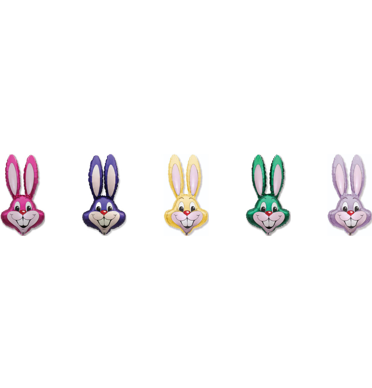 35" Bunny Rabbit Head Foil Balloon