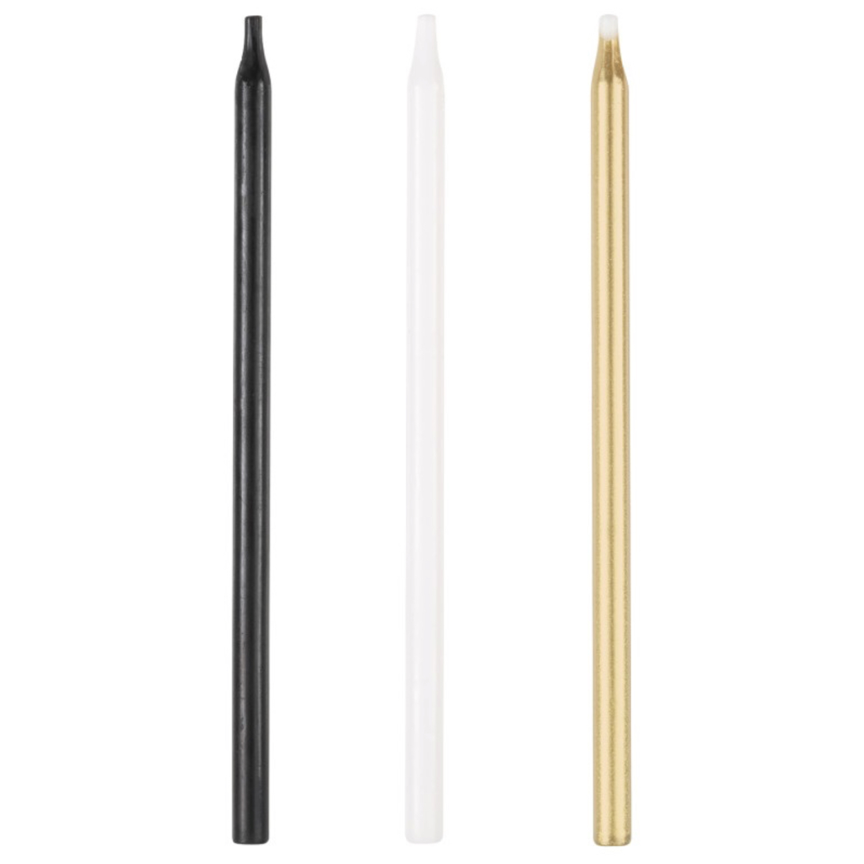 Screenshot-2026-07-04-at-8-35-24-PM-1.jpg Black Gold & White Assorted 5" Birthday Candles 20ct. - Image 1