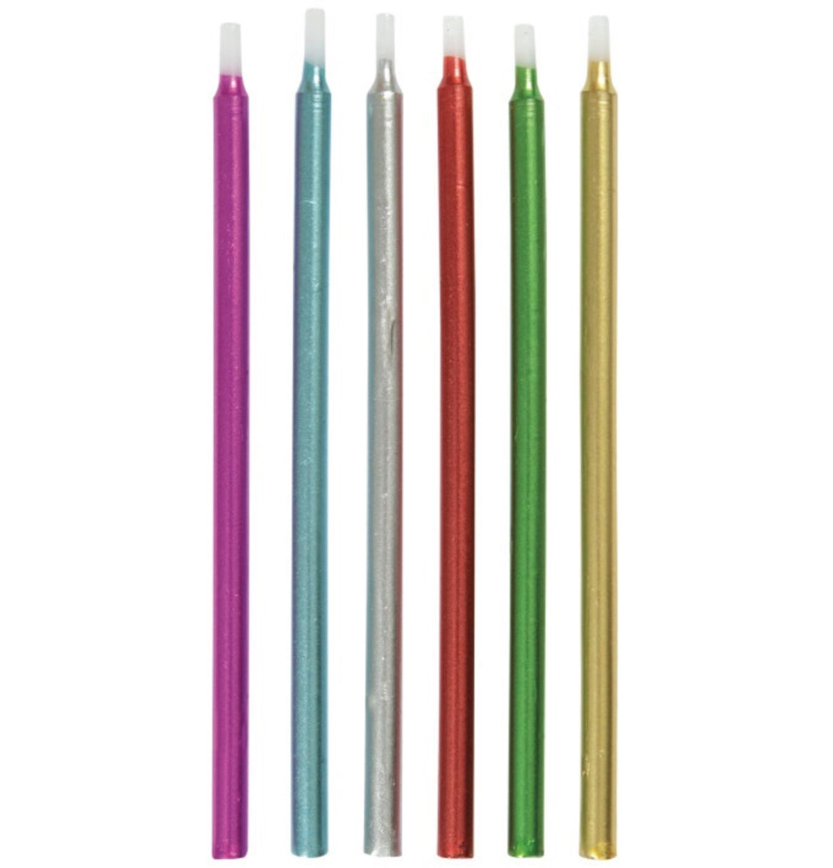 Metallic Birthday Candles 12ct.