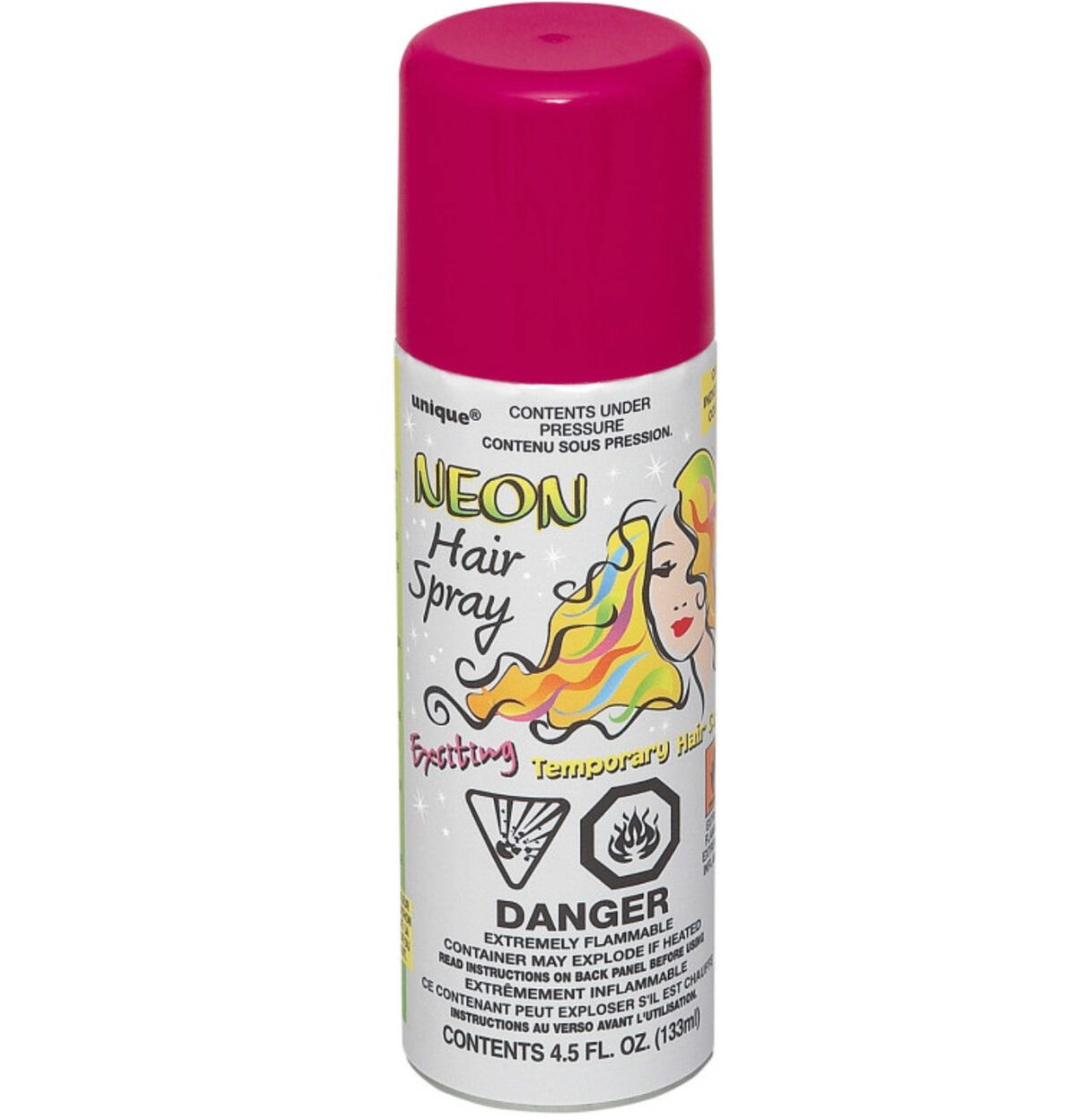 Neon Hair Spray Pink