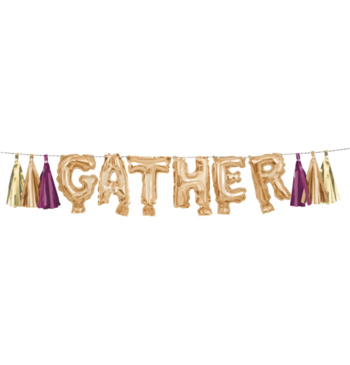 Gather Mini Letter Balloon Banner Kit w/ Tassels