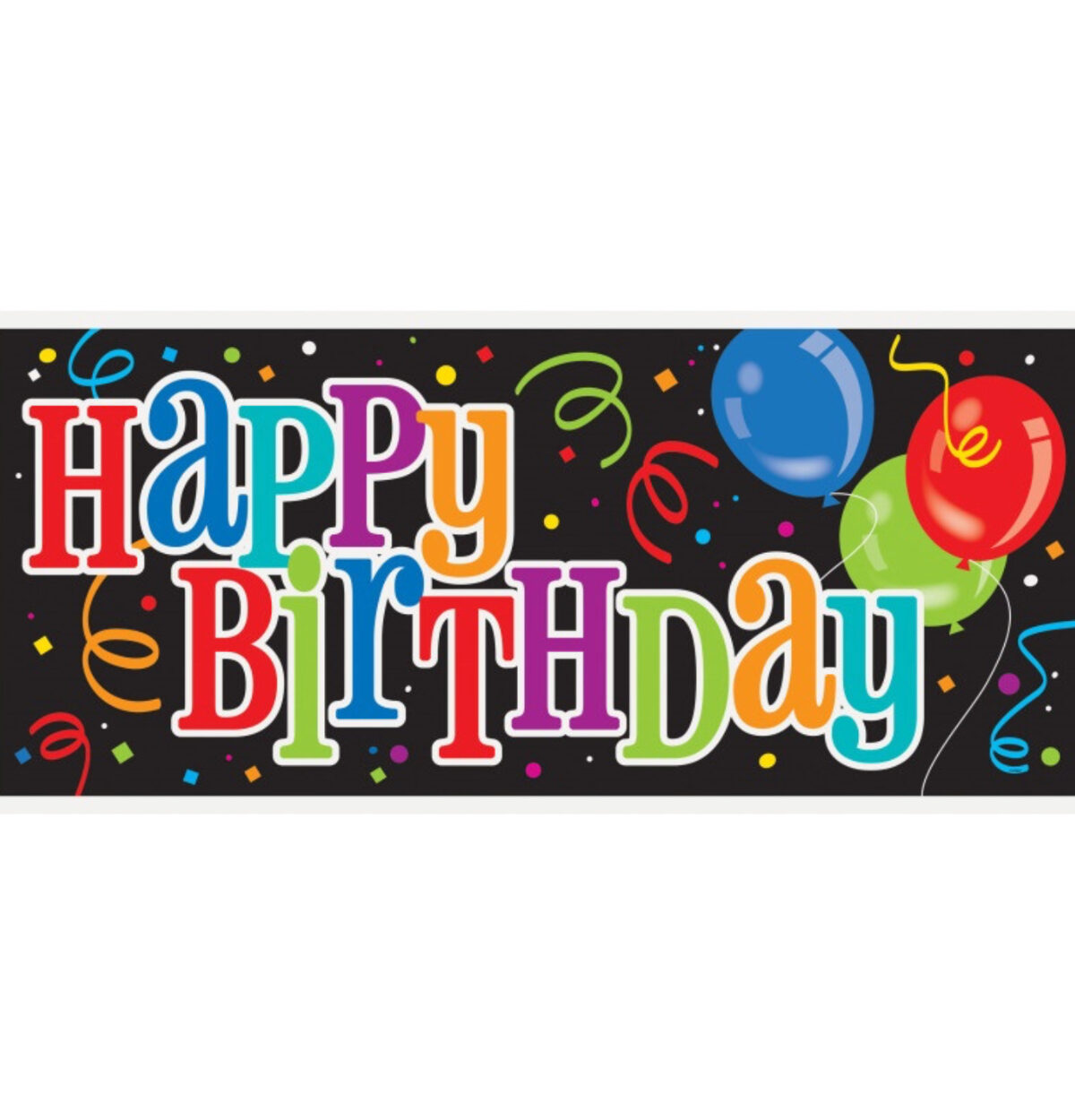Bold Birthday Wall Banner 60" x 27"