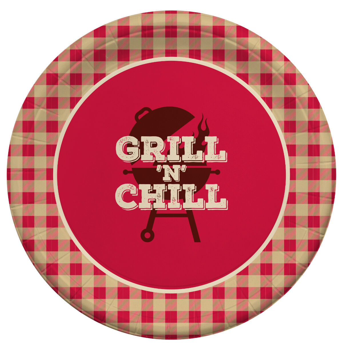 Summer Grill N Chill Dinner Plate 9", 8ct. BBQ