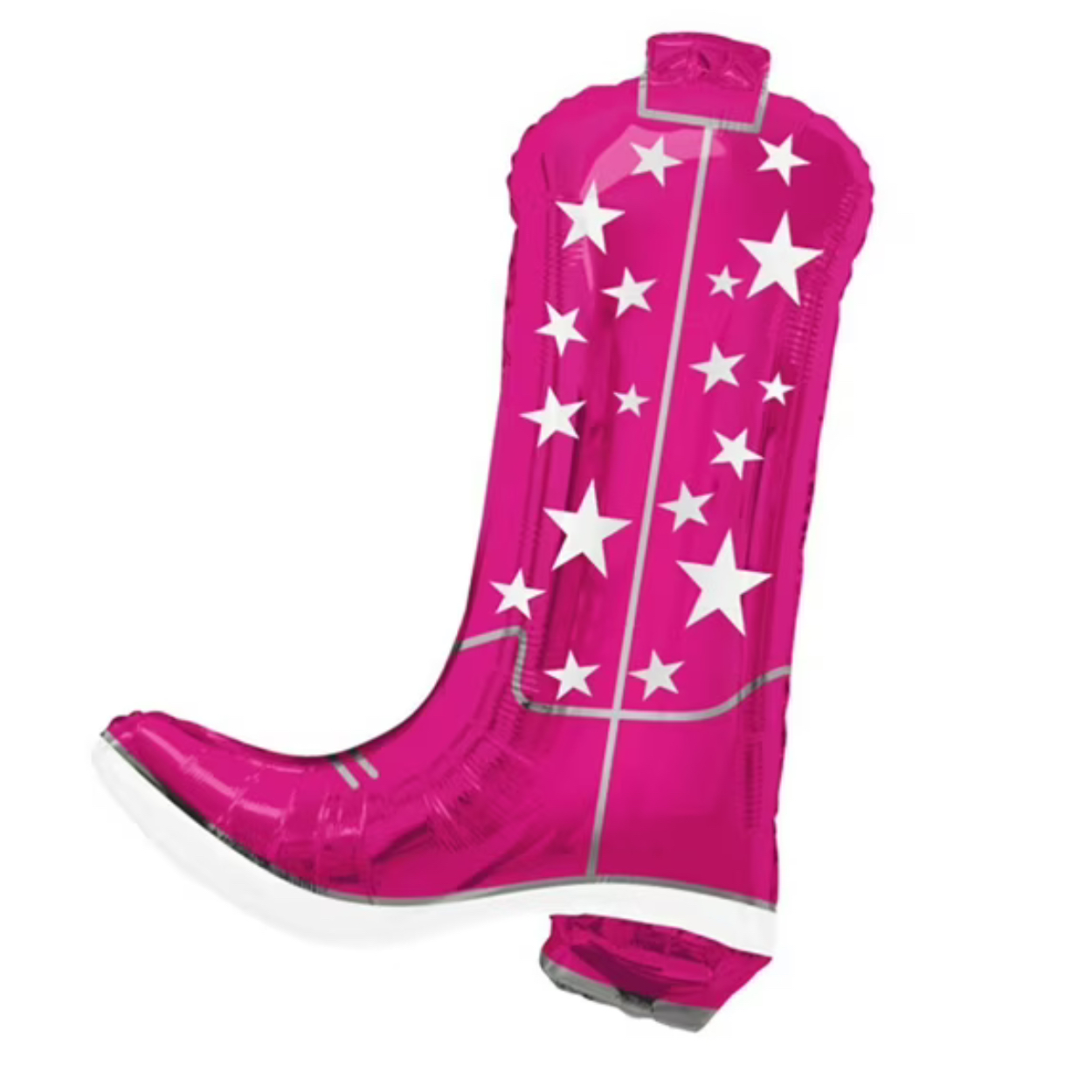 Tuf-Tex-26-Inch-Cowgirly-Boot-Foil-Mylar-Balloon-Western-Theme_32e22617-131c-4af1-a7ee-837cc9831219-.jpg Tuftex 26" Cowgirly Pink Boot Foil Balloon - Image 1