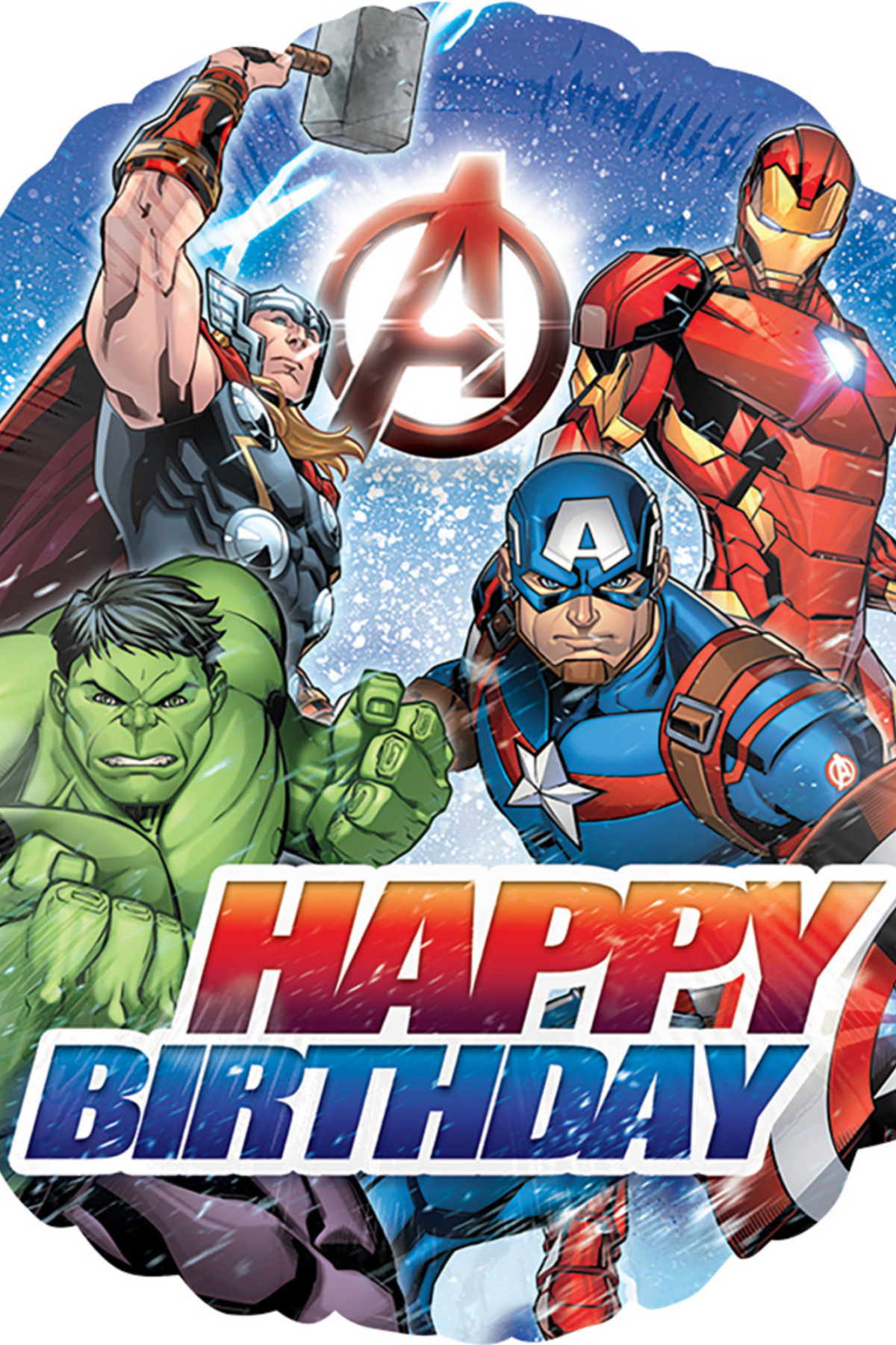 17" Avengers Happy Birthday Balloon #5