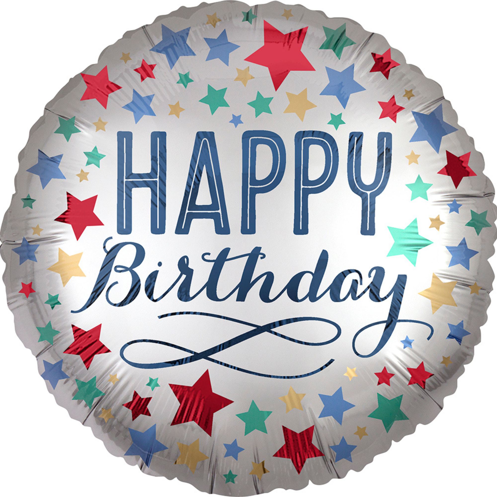 Untitled-Design-1-39-.png 18" Birthday Satin with Stars Balloon #320 - Image 1