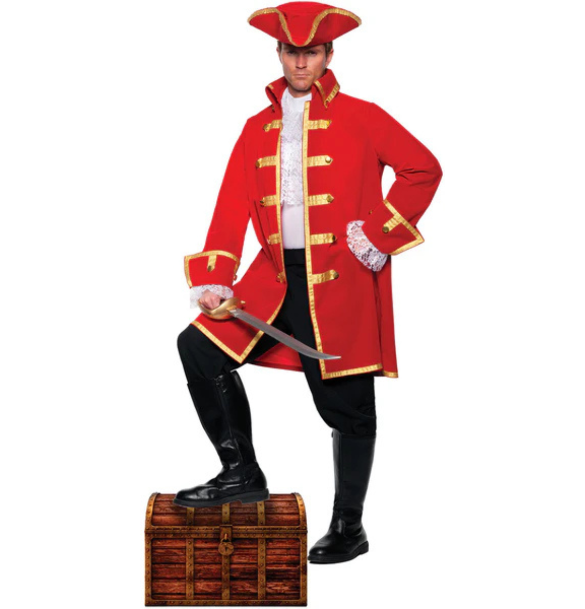 Pirate Captain Adult Costume One Size