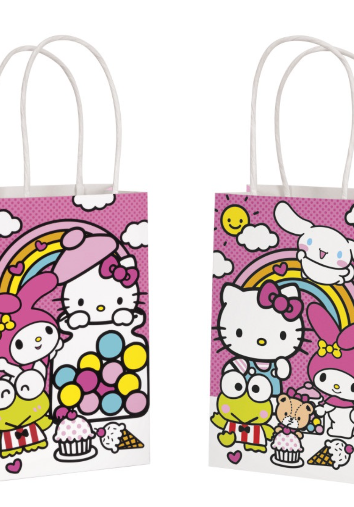 8CT HELLO KITTY KRAFT FAVOR BAGS
