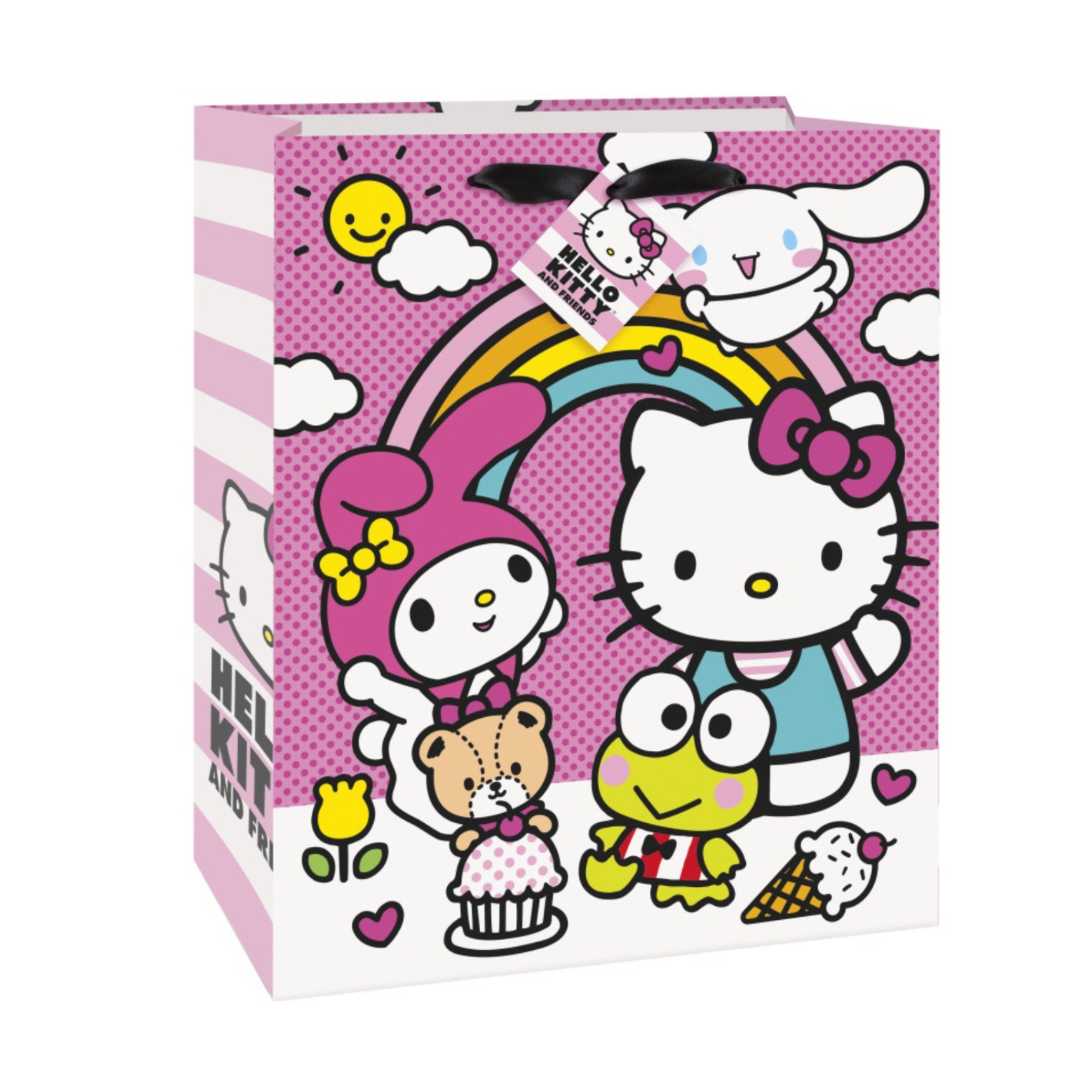 Untitled-design-2026-03-03T130732-396.png Hello Kitty and Friends Large Gift Bag with Ribbon Handle - Image 1