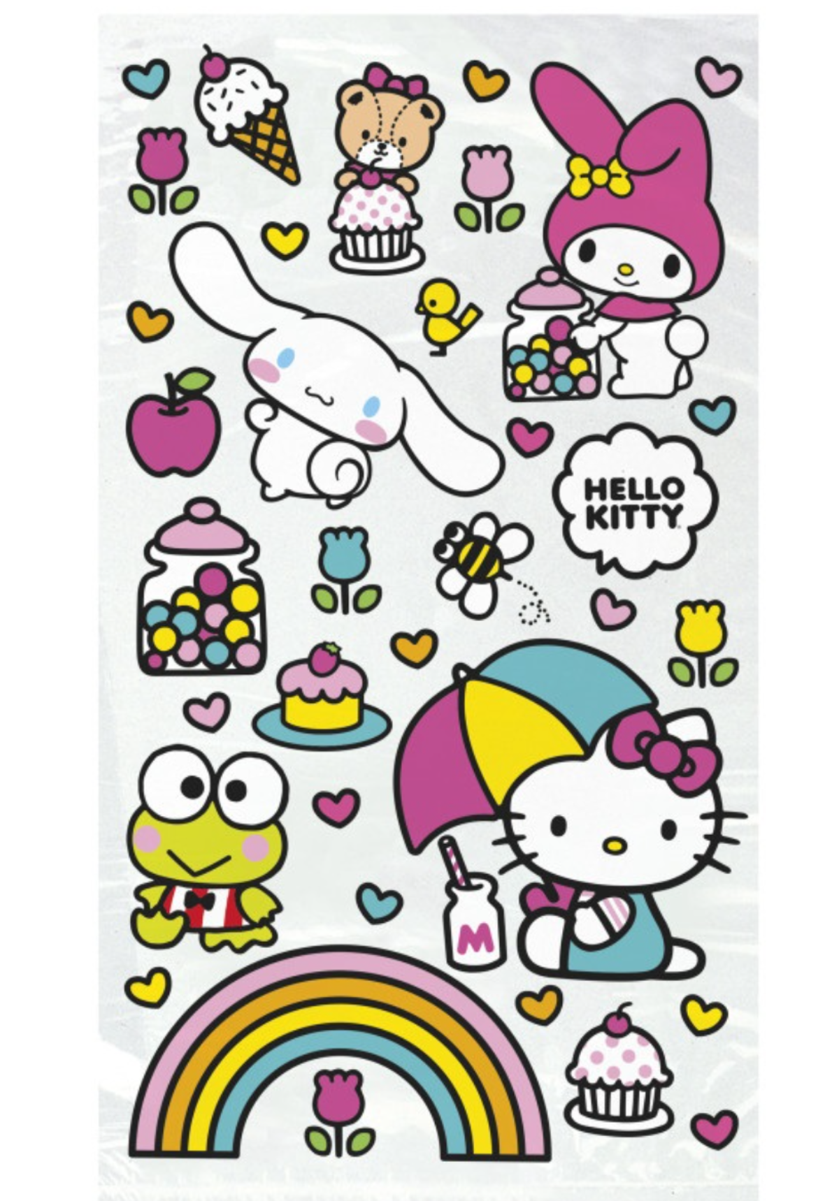 Hello Kitty and Friends Cellophane Bags 5" x 9" 16ct.
