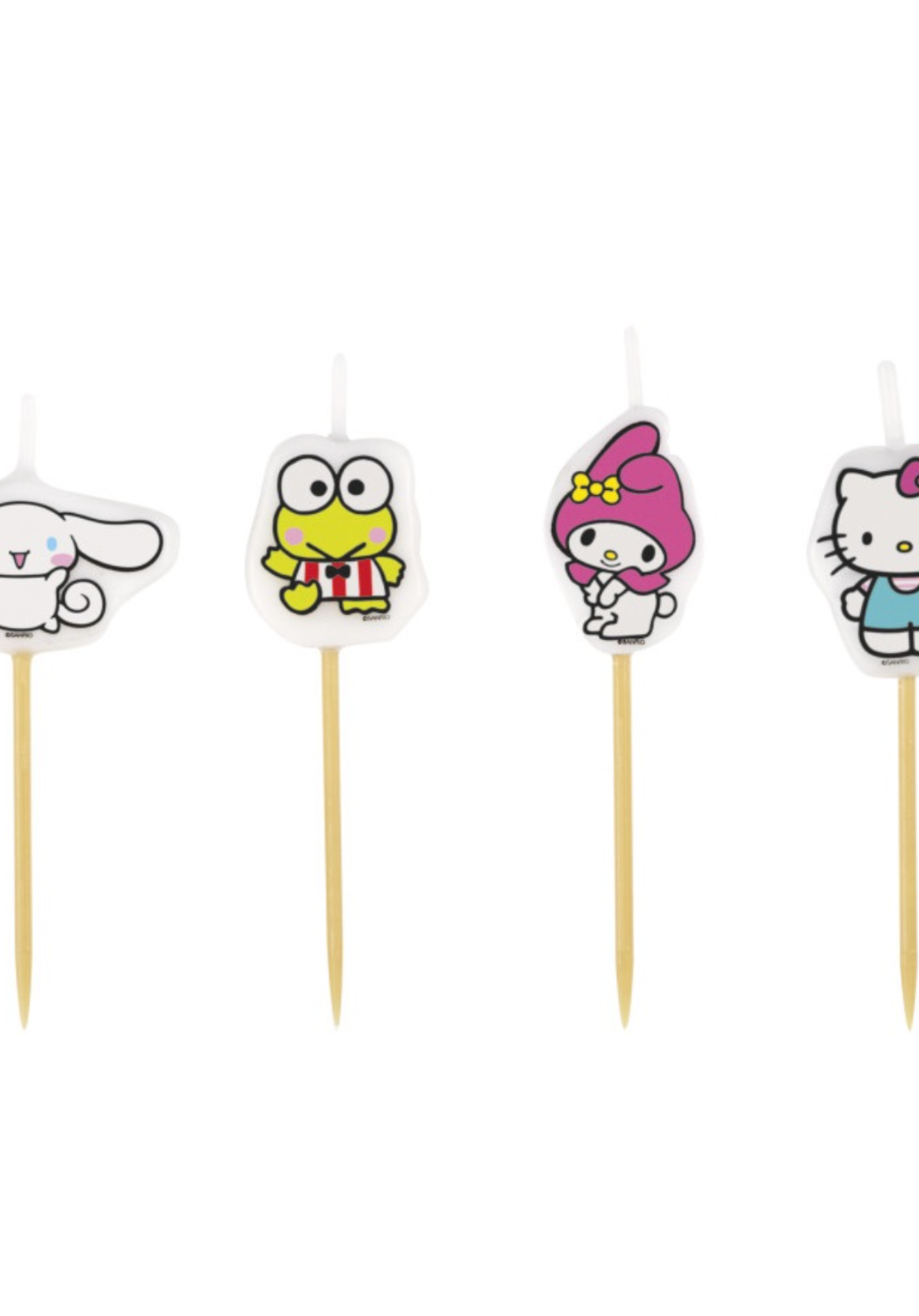 Hello Kitty & Friends Pick Candles 4ct.