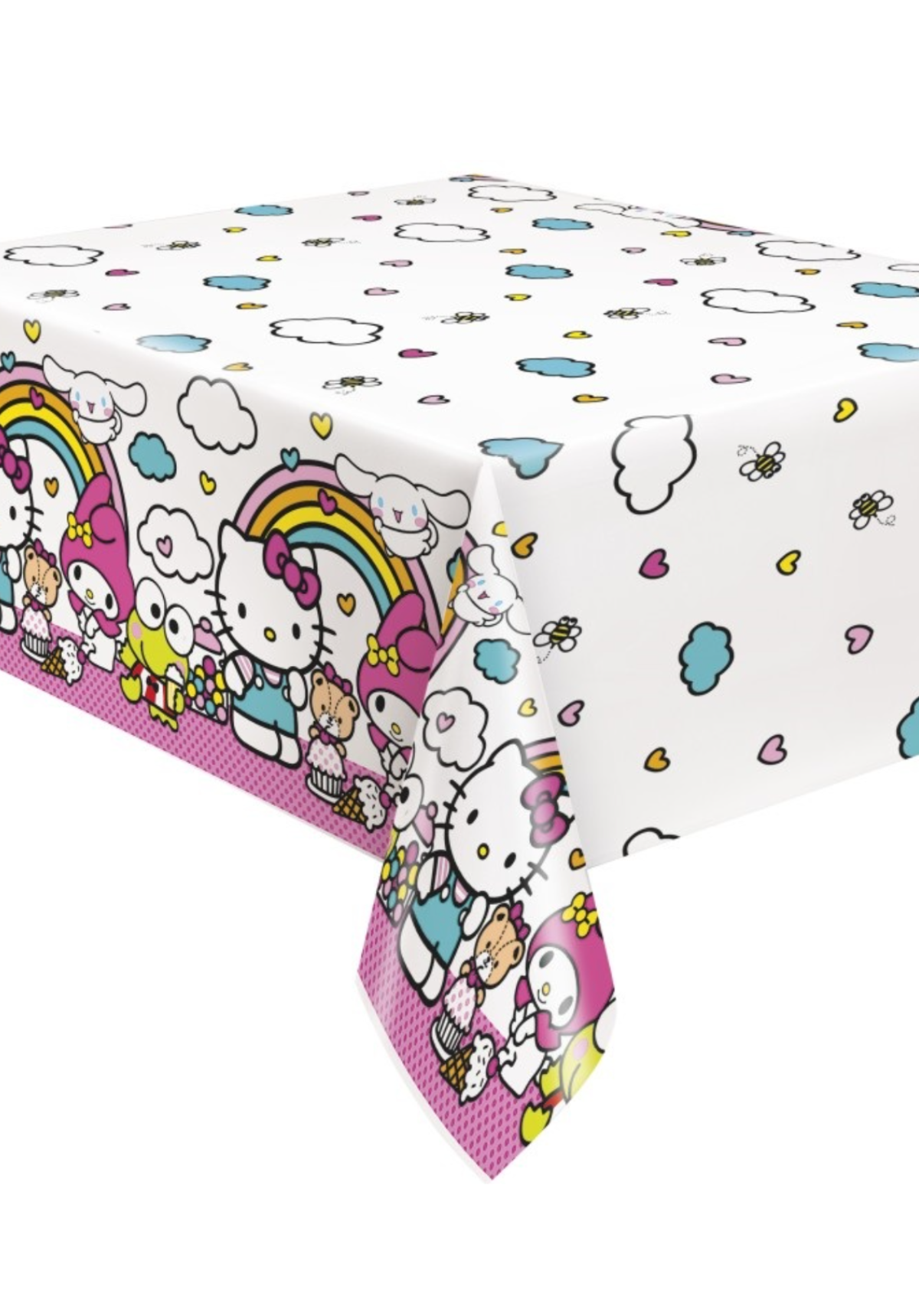 Hello Kitty & Friends Rectangular Plastic Table Cover 54" x 84"
